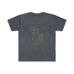 JEFF BUCKLEY Gold Line Drawing Short-Sleeve Unisex T-Shirt