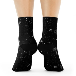 Intergalactic Christmas Couple Crew Socks