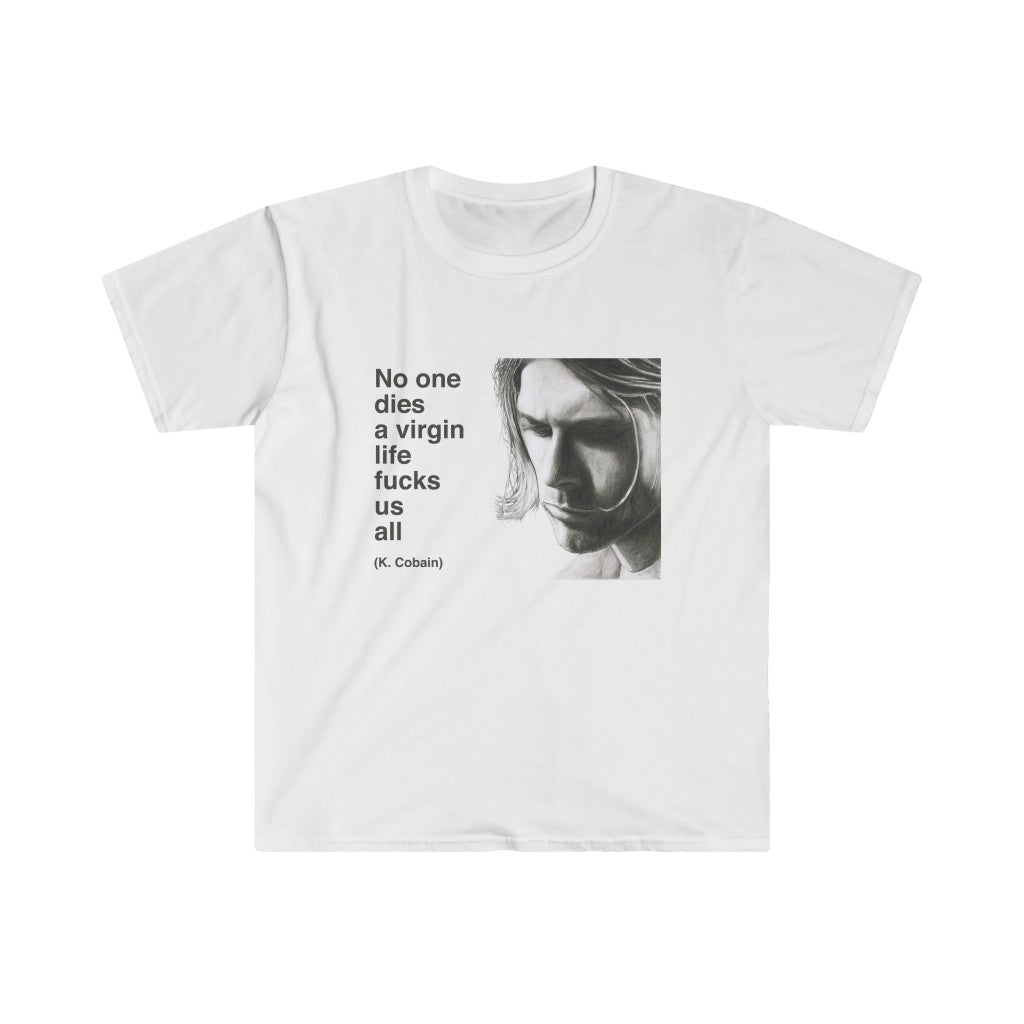 Respect Due Kurt Cobain Unisex T-Shirt - White – Harbor Soul