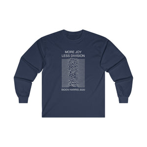 Biden Harris 2020 "More Joy Less Division" celebration victory Long-Sleeve Unisex T-Shirt