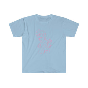 JEFF BUCKLEY Pink Line Drawing Short-Sleeve Unisex T-Shirt