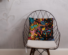 Load image into Gallery viewer, Summer Fruit Black Single-sided Cushion