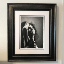 Load image into Gallery viewer, Amy Winehouse tears dry on their own black and white charcoal portrait drawing fan tribute art print poster wall decor