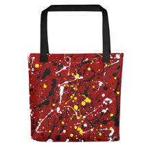 Load image into Gallery viewer, Abstract Red Tote bag