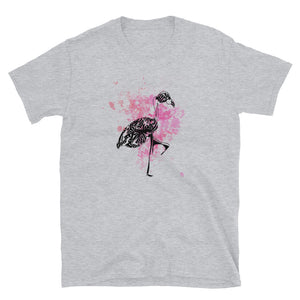 Pink FLAMINGO Short-Sleeve Unisex T-Shirt