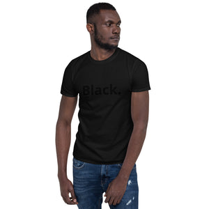 Black word Short-Sleeve Unisex T-Shirt
