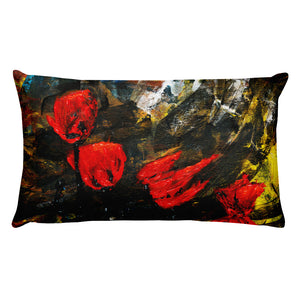 Flower Series Single-sided "Poppy Storm" Cushion