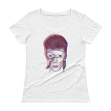Load image into Gallery viewer, DAVID BOWIE Electric Ladies&#39; Scoopneck T-Shirt