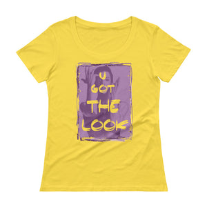 PRINCE "U Got The Look" Ladies' Scoopneck T-Shirt