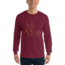 Load image into Gallery viewer, LEONARD COHEN &quot;There is a crack in everything&quot; Line Drawing Unisex Long Sleeve Shirt