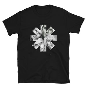 Red Hot Chili Peppers Charcoal Portraits Star Short-Sleeve Unisex T-Shirt