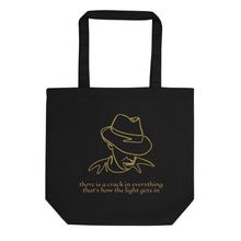 Load image into Gallery viewer, LEONARD COHEN &quot;There is a crack in everything&quot; Eco Tote Bag