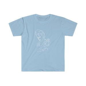 JEFF BUCKLEY White Line Drawing Short-Sleeve Unisex T-Shirt