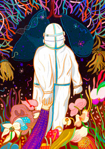 Love mission: art against the virus illustration poster art print wall decor