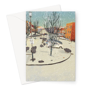 Wintry Tannoy Square Greeting Card