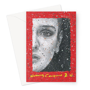 Nothing Compares 2 U Sinead O'Connor Red Valentine's Card