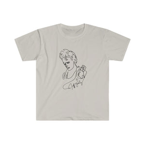 JEFF BUCKLEY Black Line Drawing Short-Sleeve Unisex T-Shirt