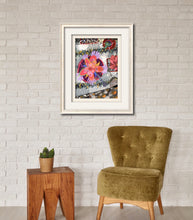 Load image into Gallery viewer, Bird&#39;s eye view of my garden illustration fine art print wall decor