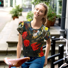 Load image into Gallery viewer, Poppy Storm All-Over Print Crop Tee