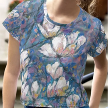 Load image into Gallery viewer, Magnolia All-Over Print Crop Tee