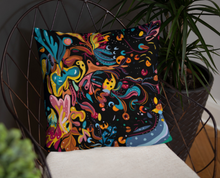Load image into Gallery viewer, Summer Fruit Black Double-sided Cushion
