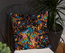Load image into Gallery viewer, Summer Fruit Patterned Black Double-sided Cushion