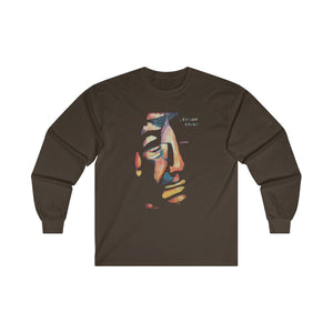 Leonard Cohen Original Portrait Painting Unisex Long Sleeve Shirt