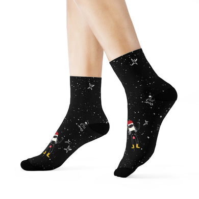 Intergalactic Christmas Couple Crew Socks