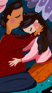 Hold me - love relationship romantic valentine's art poster print wall decor
