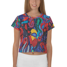 Load image into Gallery viewer, Starry Day All-Over Print Crop Tee