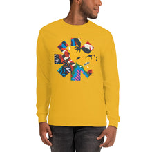 Load image into Gallery viewer, Red Hot Chili Pepper Abstract Yellow Long Sleeve Shirt