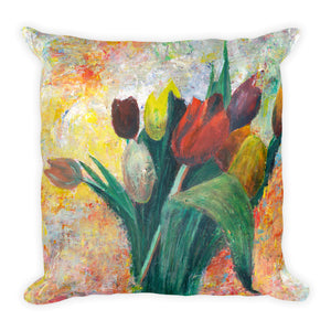 Flower Series Single-sided "Tulips" Cushion