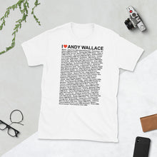 Load image into Gallery viewer, I HEART ANDY WALLACE Short-Sleeve Unisex T-Shirt