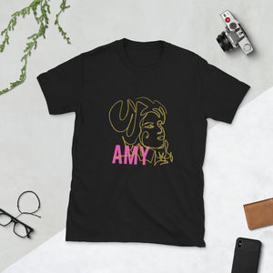 Amy Line Drawing Short-Sleeve Unisex T-Shirt