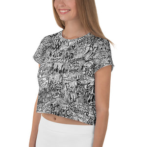Great Music All-Over Print Crop Tee