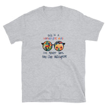 Load image into Gallery viewer, Lennon glasses Maya Angelou quote &quot; This is a wonderful day. I&#39;ve never seen one like this before&quot; Short-Sleeve Unisex T-Shirt
