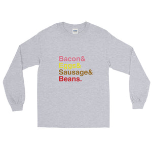 Bacon & Eggs & Sausages & Beans Long Sleeve T-Shirt