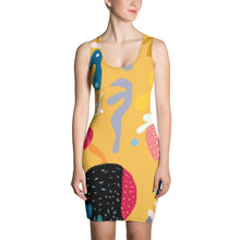 Load image into Gallery viewer, Abstract Yellow Dress