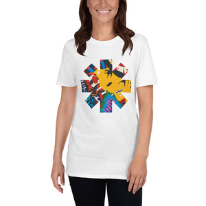 Red Hot Chili Pepper Abstract Yellow Short-Sleeve Unisex T-Shirt