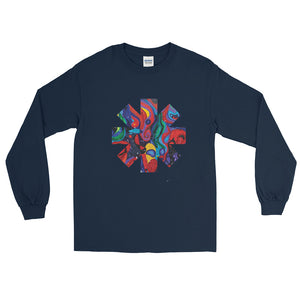 Red Hot Chili Pepper Star Abstract Red Long Sleeve Shirt