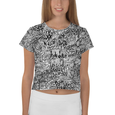 Great Music All-Over Print Crop Tee