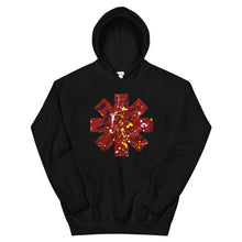Load image into Gallery viewer, Red Hot Chili Pepper Star Splattered Paint Unisex Hoodie