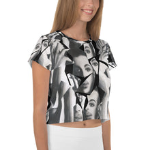 Load image into Gallery viewer, Prince Collage All-Over Black Print Crop Tee