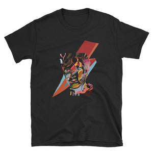 David Bowie Lightning illustration Short-Sleeve Unisex T-Shirt