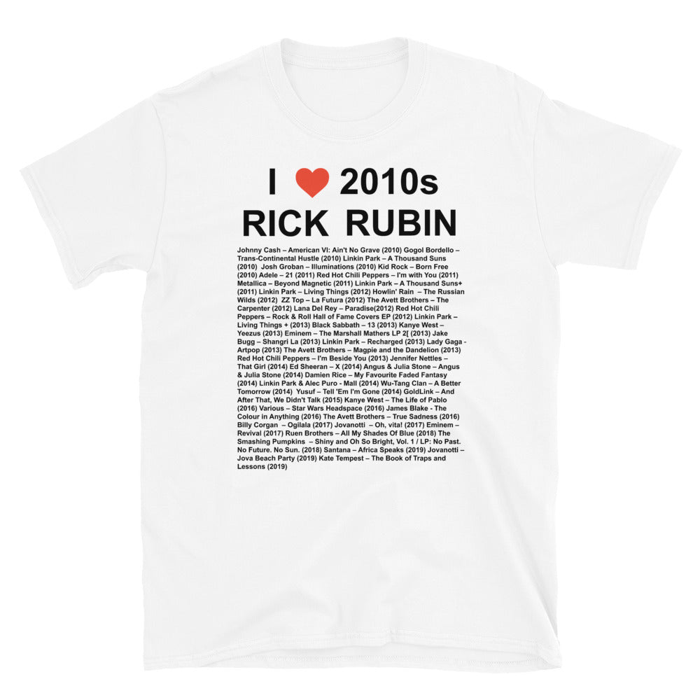 I Heart 2010s Rick Rubin Short-Sleeve Unisex T-Shirt