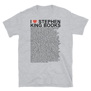 I heart Stephen King Books Short-Sleeve Unisex T-Shirt