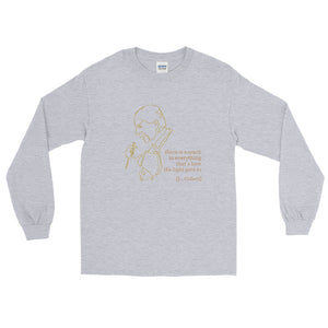 LEONARD COHEN "There is a crack in everything" Line Drawing Unisex Long Sleeve Shirt