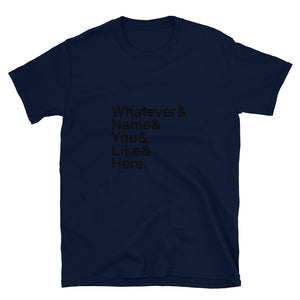 Customisable names Short-Sleeve Unisex T-Shirt