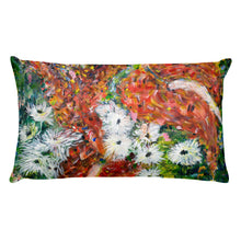 Load image into Gallery viewer, Flower series double-sided &quot;Green Leaves&quot; cushion