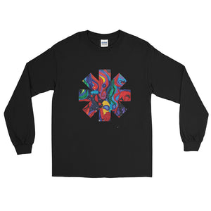 Red Hot Chili Pepper Star Abstract Red Long Sleeve Shirt